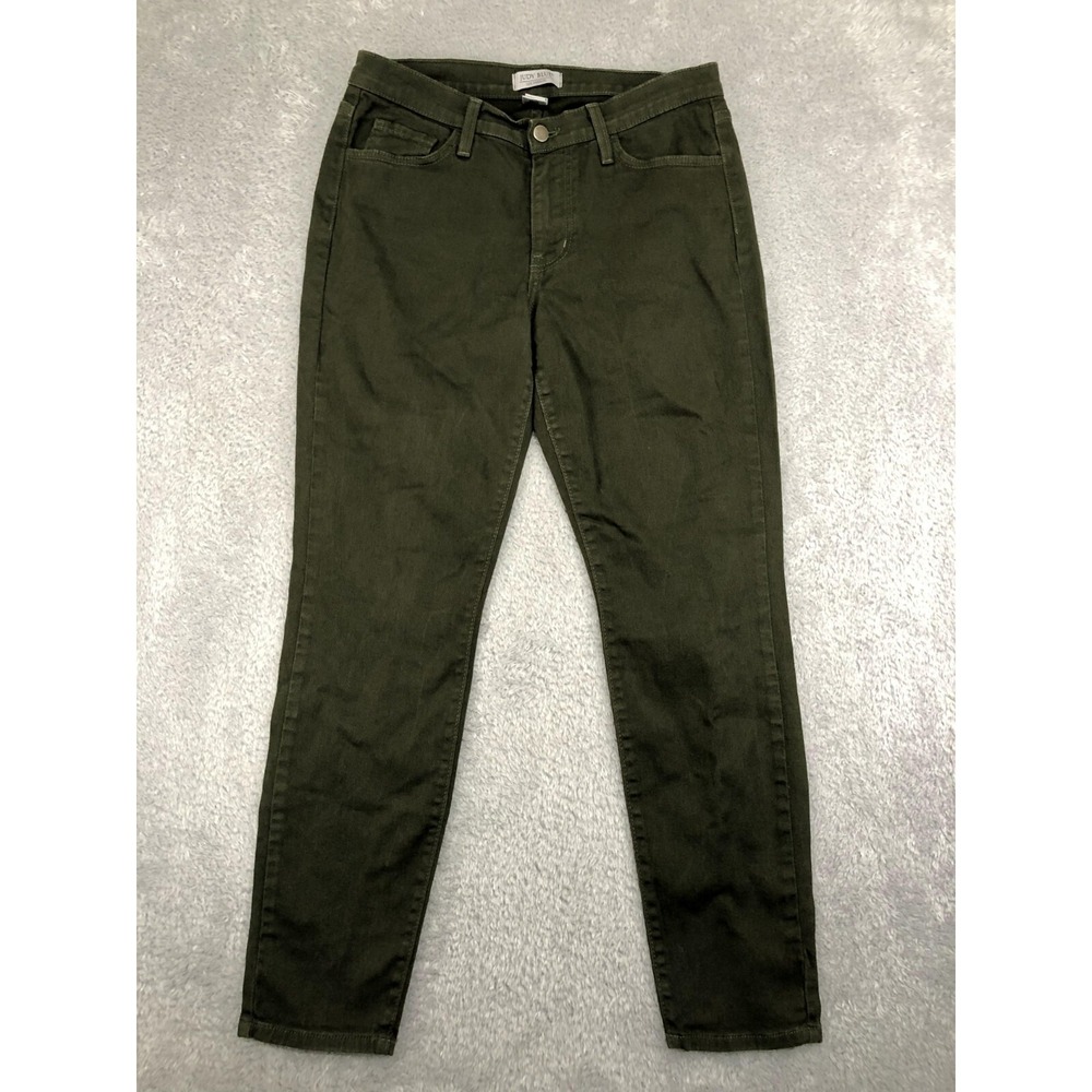 Judy Blue Jeans Women's Size 5/27 (29x28) Green Skinny Denim Made In USA 8399